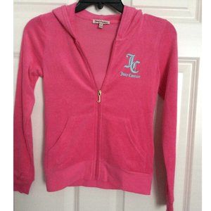 NWOT,  Juicy Couture, Girls Size 10, Black Label Terry Hoodie, Orig Msrp $78.50
